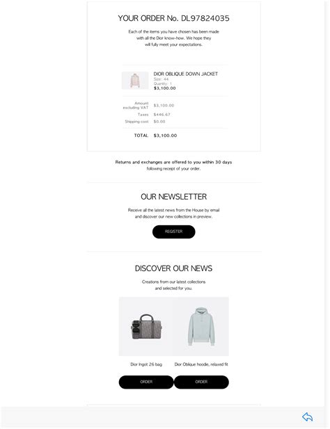 dior receipt|dior email receipt.